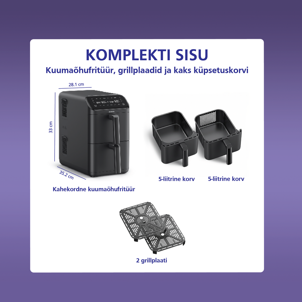 Kahekordne kuumaõhufritüür Brabantia